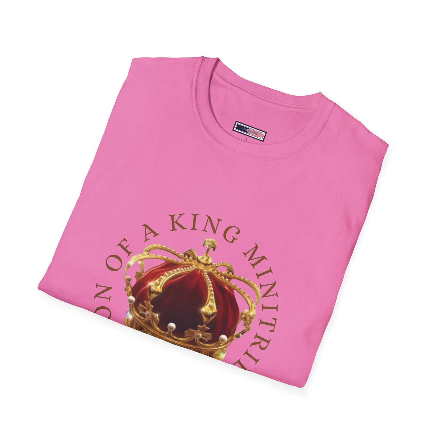 Son of A King Unisex Softstyle T-Shirt with Crown Design, Christian Apparel, Faith-Based Gift, Inspirational Tee, Spiritual Wear