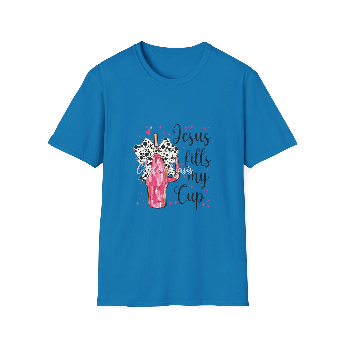Jesus Fills My Cup T-Shirt, Christian Graphic Tee, Faith-Based Unisex Top, Inspirational Gift, Casual Christian Apparel