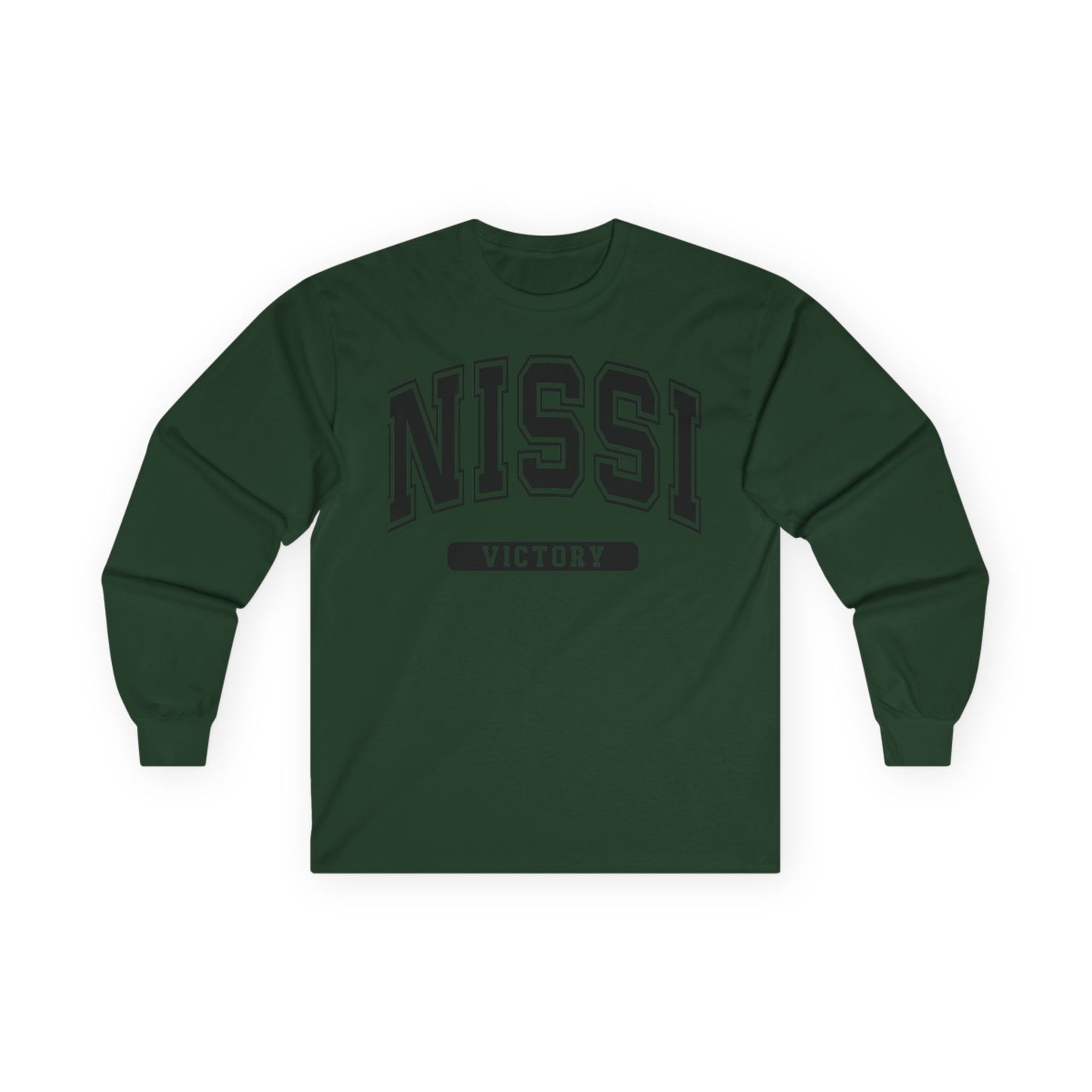 Unisex Long Sleeve Victory Tee - NISSI Design for Winners, Cool Casual Wear, Gift for Sports Lovers, Inspirational Apparel, Everyday Comfort