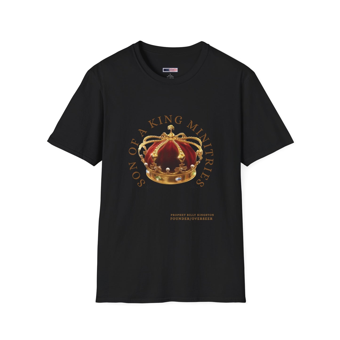 Son of A King Unisex Softstyle T-Shirt with Crown Design, Christian Apparel, Faith-Based Gift, Inspirational Tee, Spiritual Wear