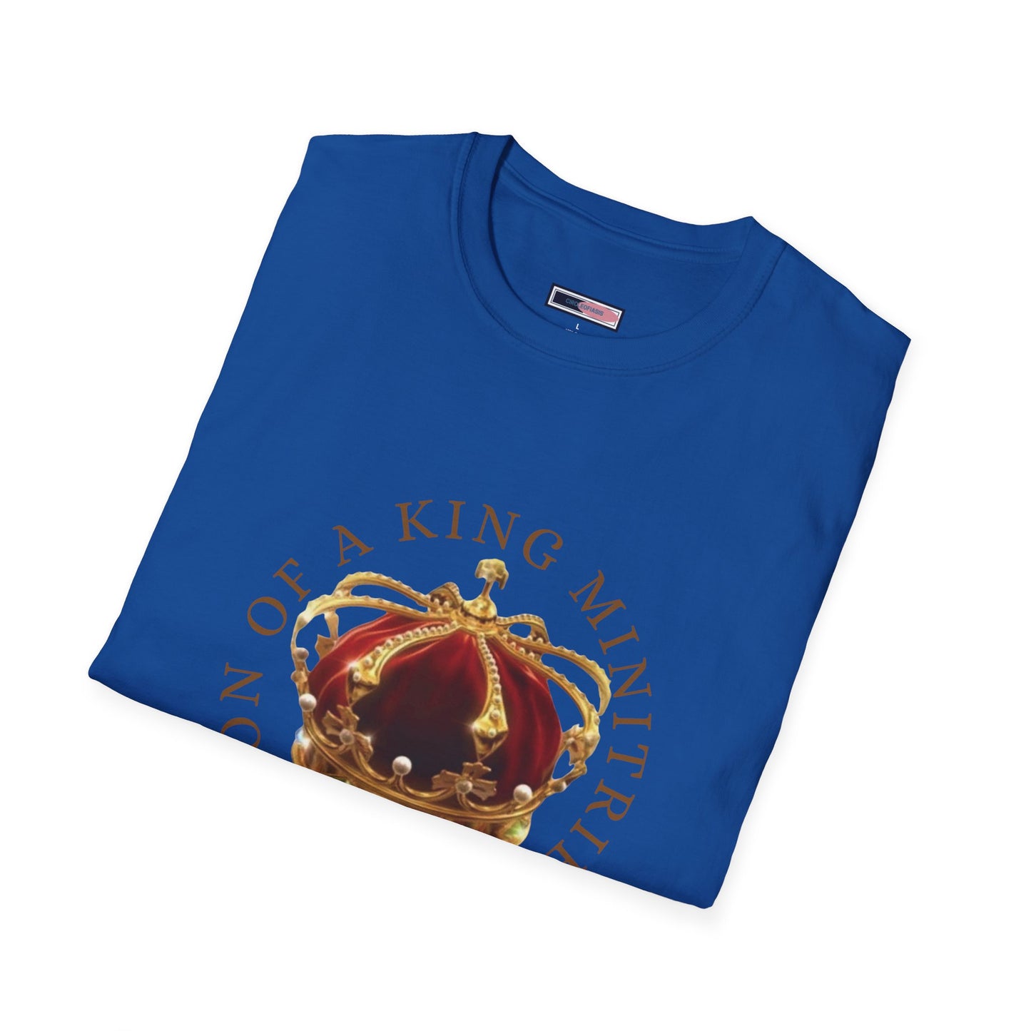 Son of A King Unisex Softstyle T-Shirt with Crown Design, Christian Apparel, Faith-Based Gift, Inspirational Tee, Spiritual Wear