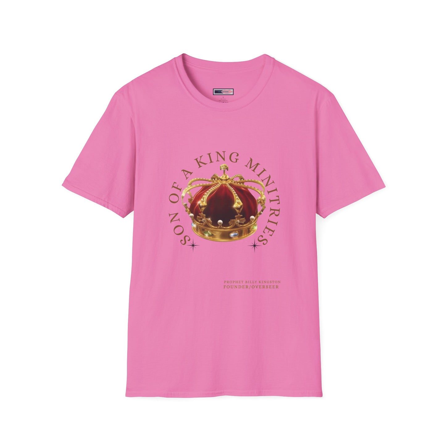 Son of A King Unisex Softstyle T-Shirt with Crown Design, Christian Apparel, Faith-Based Gift, Inspirational Tee, Spiritual Wear