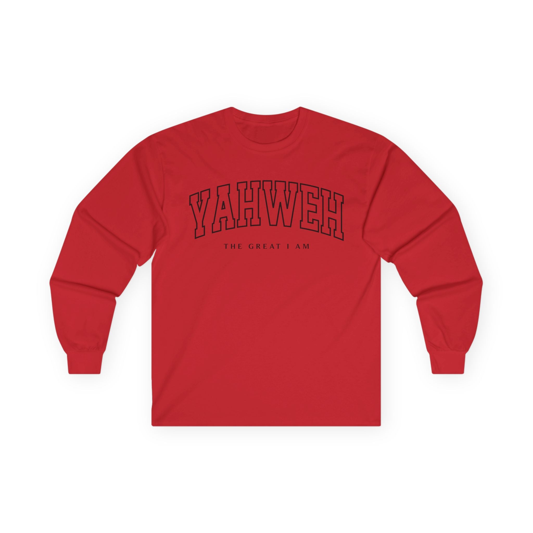 Yahweh Unisex Long Sleeve Tee | Faith-Inspired Apparel, Christian Gift, Casual Wear, Religious Shirt, Everyday Fashion
