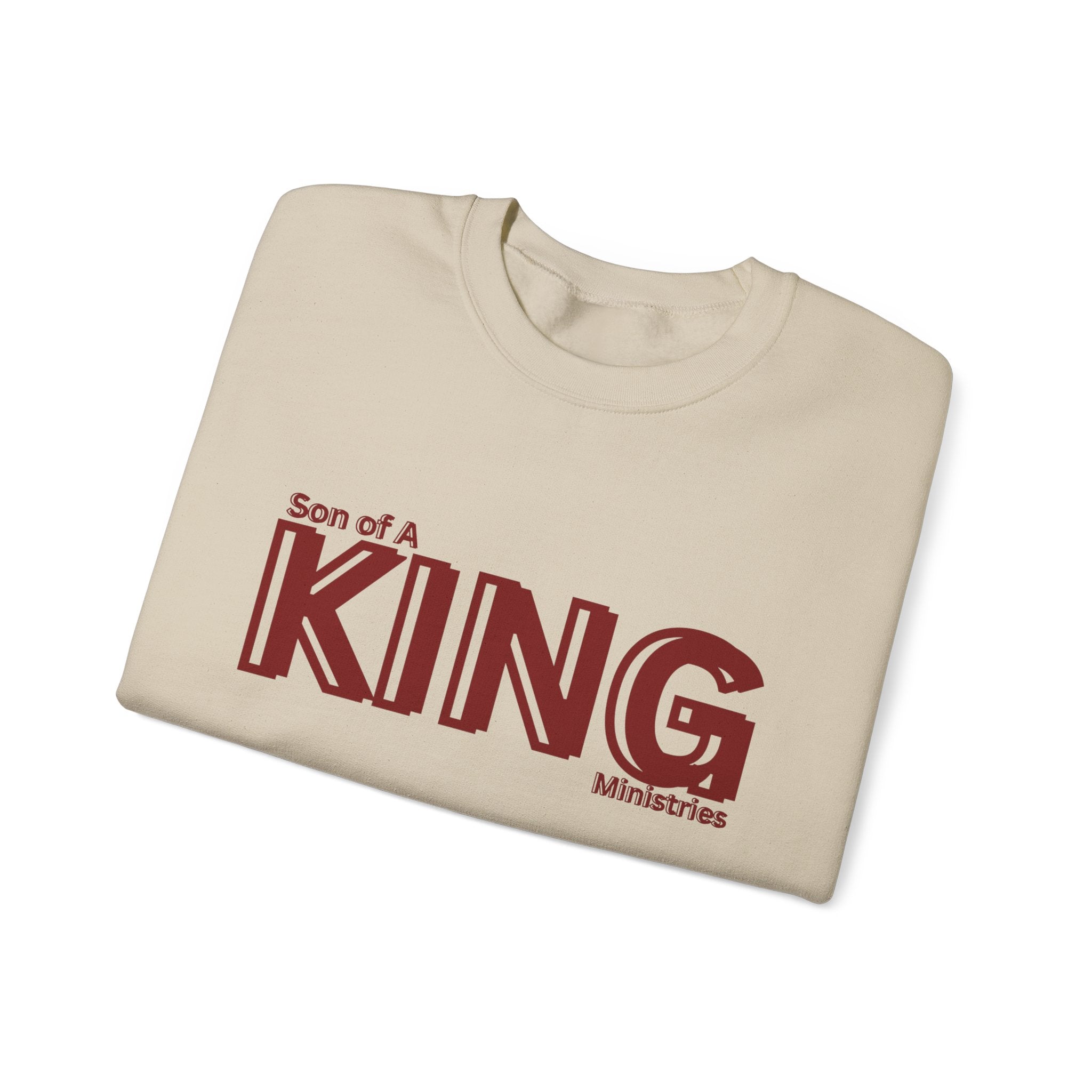 Son of a King Sweatshirt - Unisex Heavy Blend Crewneck, Faith Apparel, Christian Gift, Cozy Outfit, Inspirational Fashion