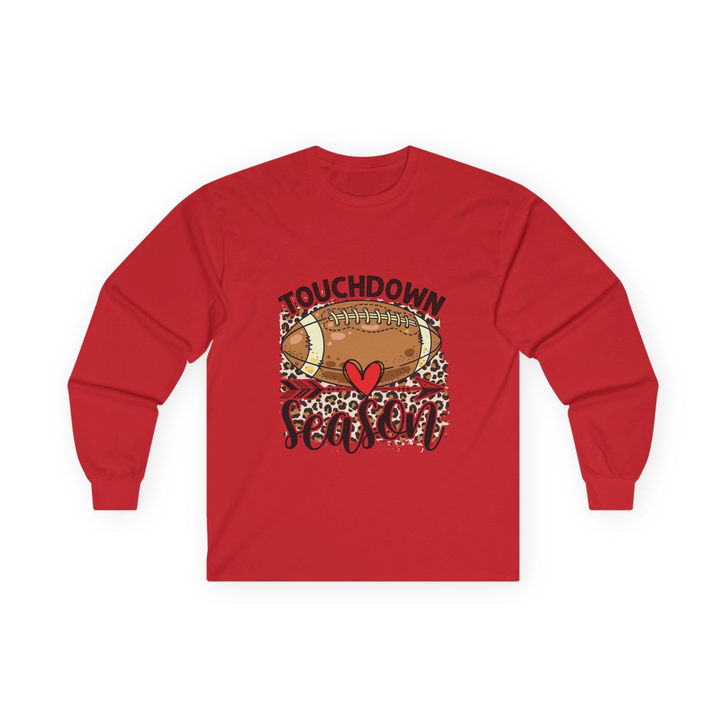 Touchdown Season Long Sleeve Tee | Unisex Football Shirt | Game Day Apparel | Fall Sportswear | Football Lover Gift | Cozy and Stylish