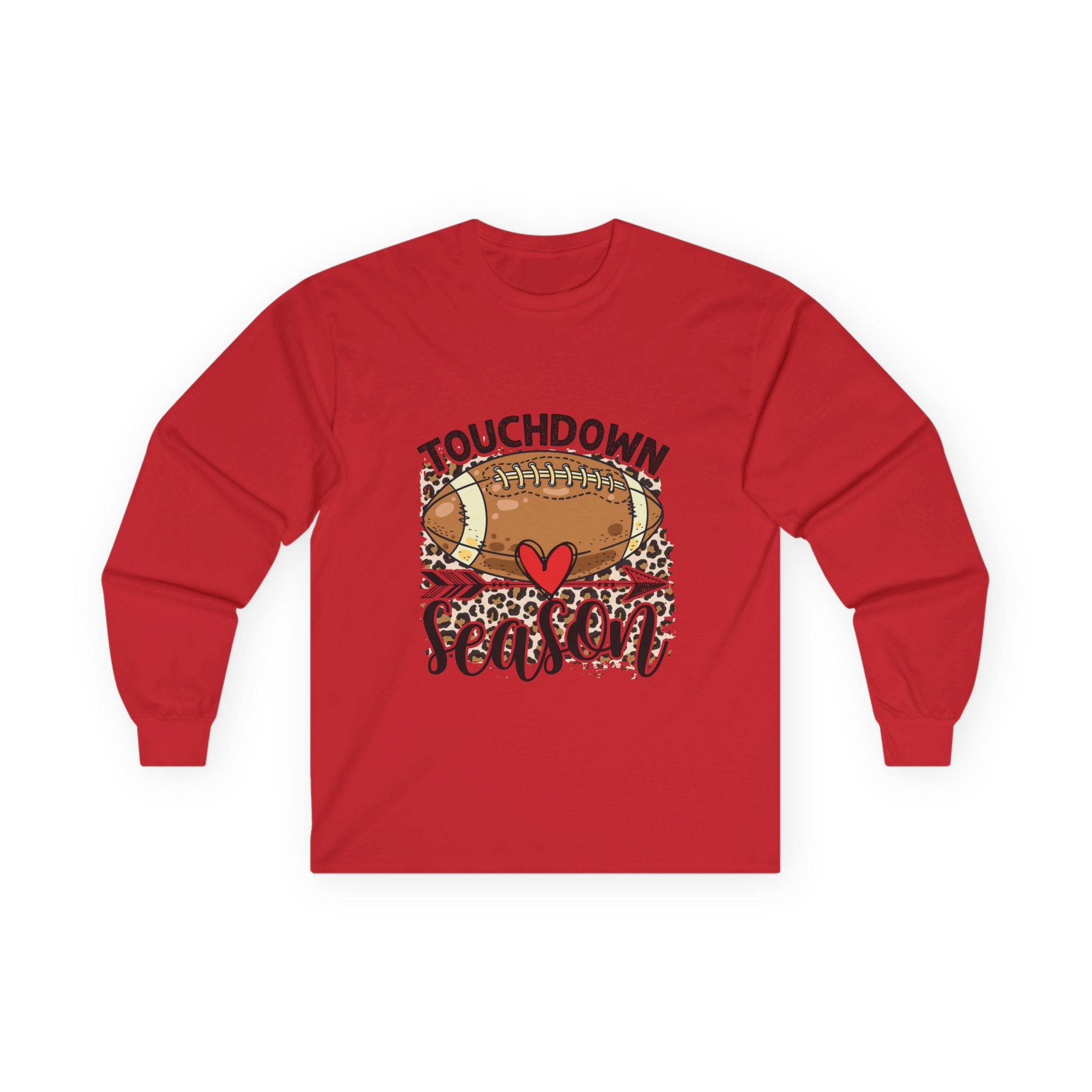 Touchdown Season Long Sleeve Tee | Unisex Football Shirt | Game Day Apparel | Fall Sportswear | Football Lover Gift | Cozy and Stylish