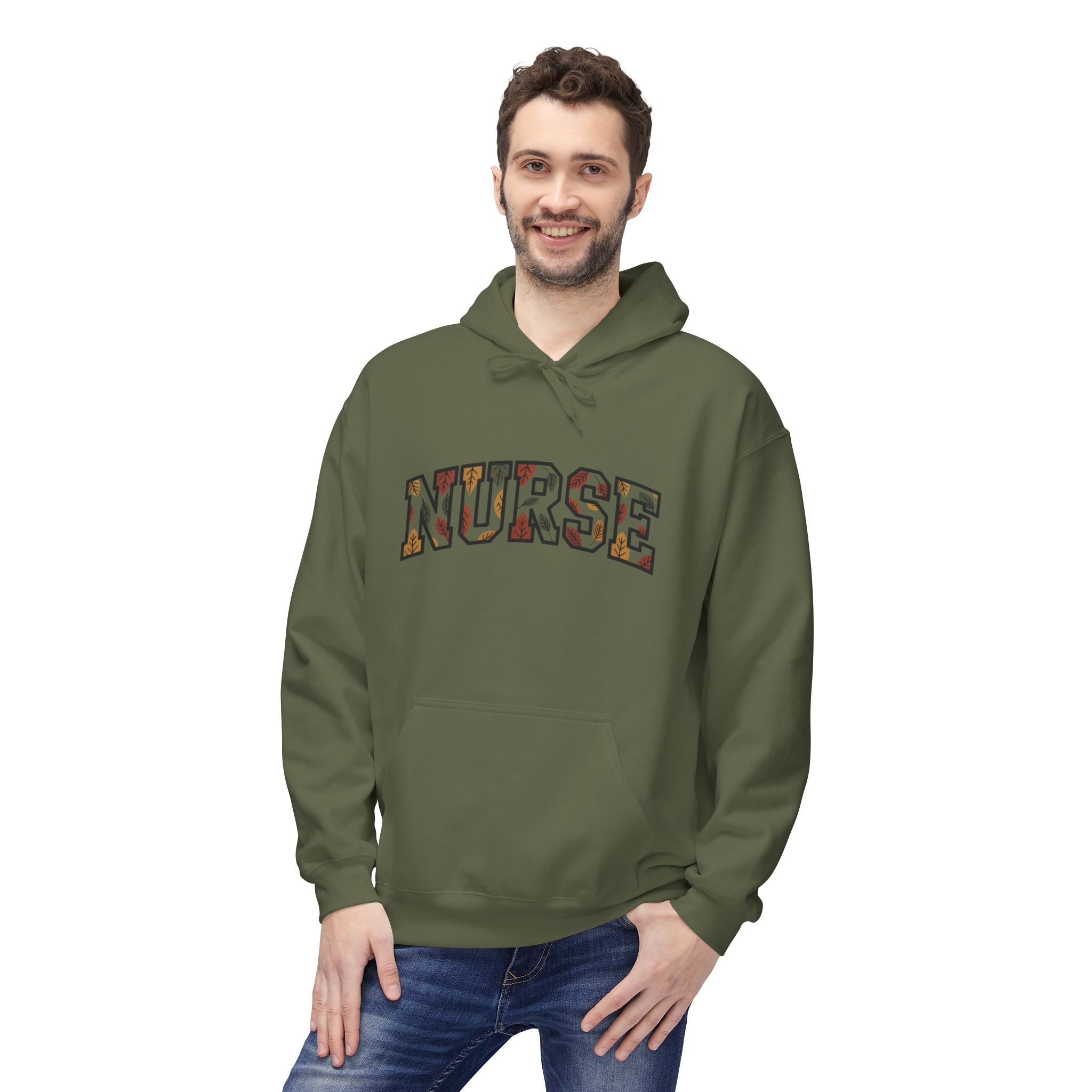 Nurse Appreciation Cozy Hoodie, Gift for Nurses, Medical Worker Sweatshirt, Healthcare Apparel, Camo Design