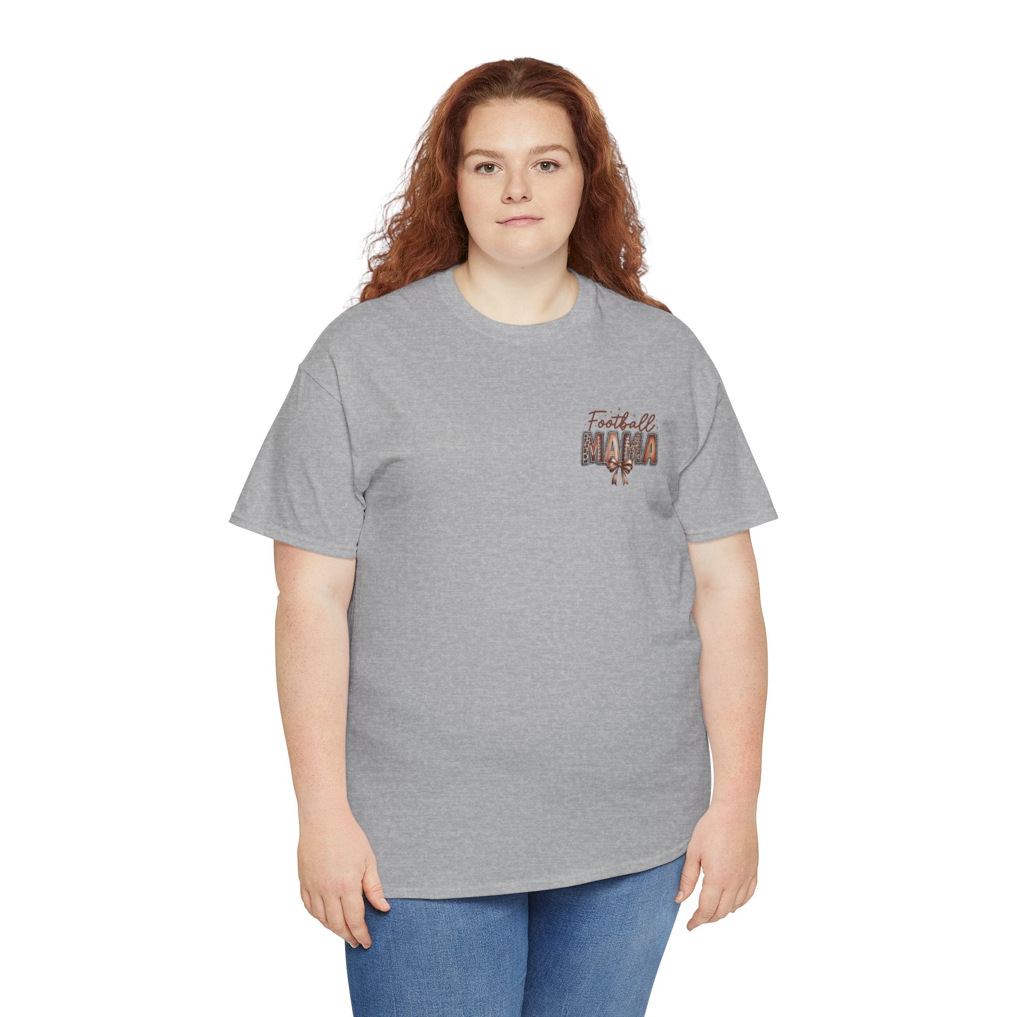 Football Mama Unisex Heavy Cotton Tee, Perfect Gift for Sports Moms, Game Day Attire, Comfortable Casual Wear
