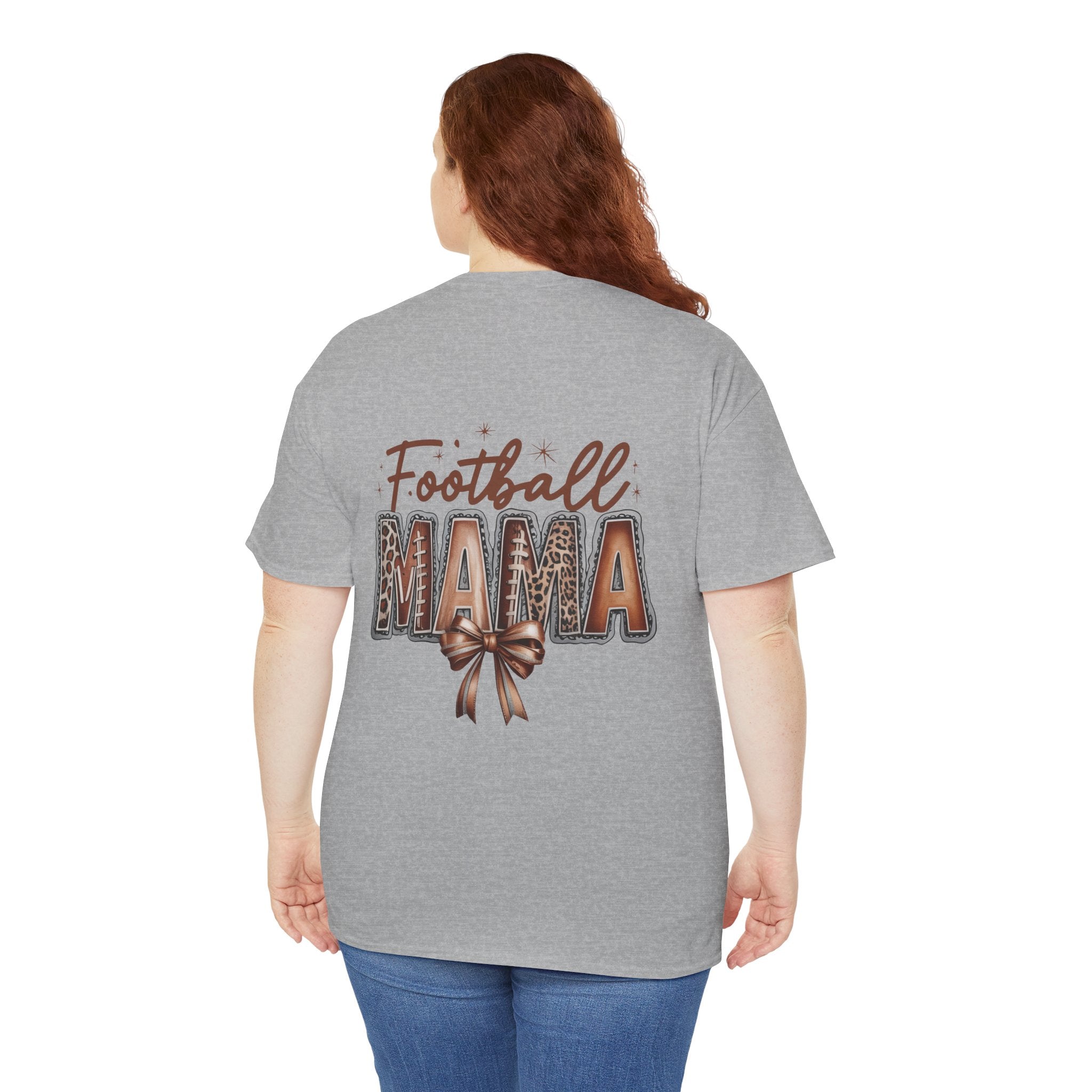 Football Mama Unisex Heavy Cotton Tee, Perfect Gift for Sports Moms, Game Day Attire, Comfortable Casual Wear