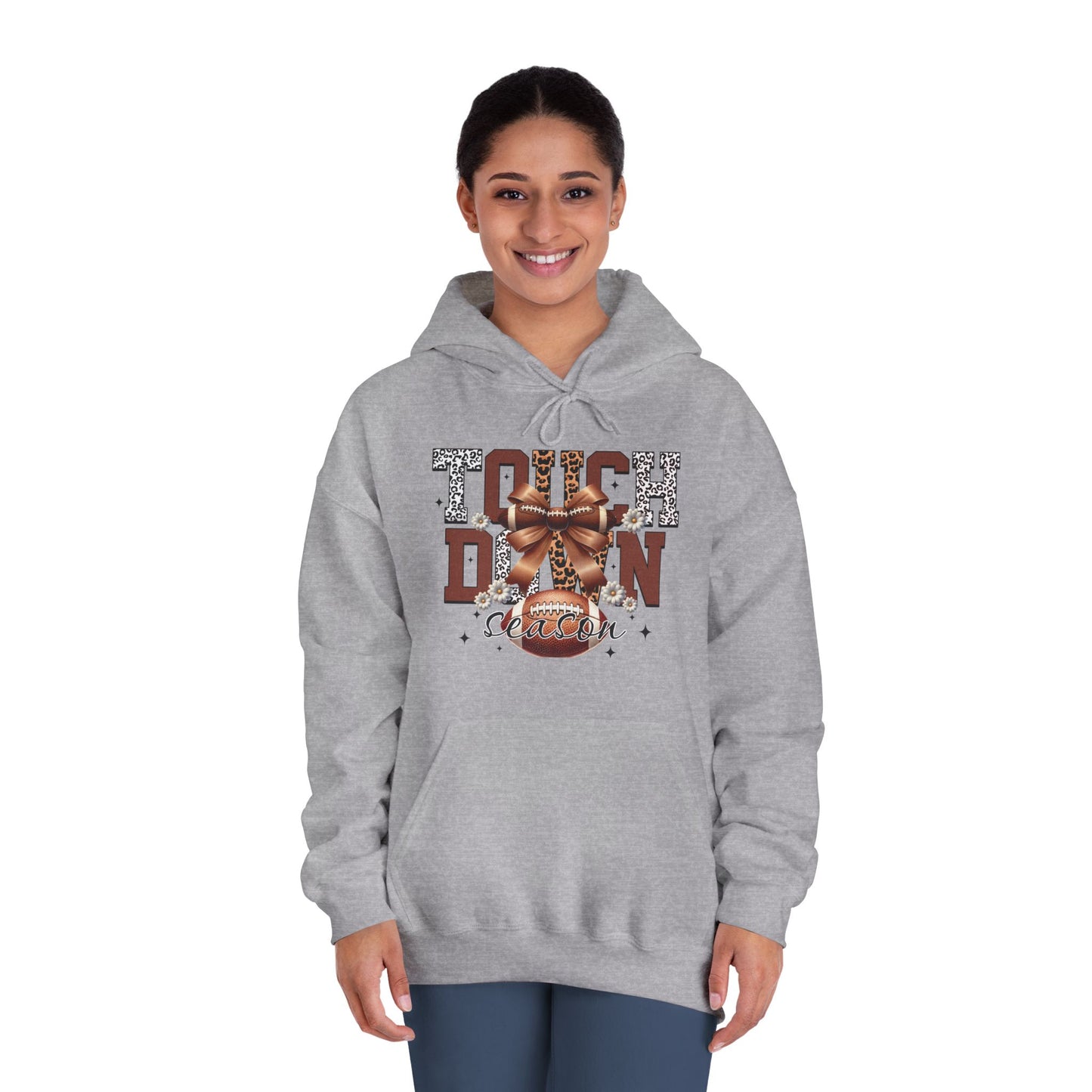 Touch Down Football Sweatshirt, Unisex Hoodie for Sports Fans, Perfect for Game Days, Casual Wear, Holiday Gifts