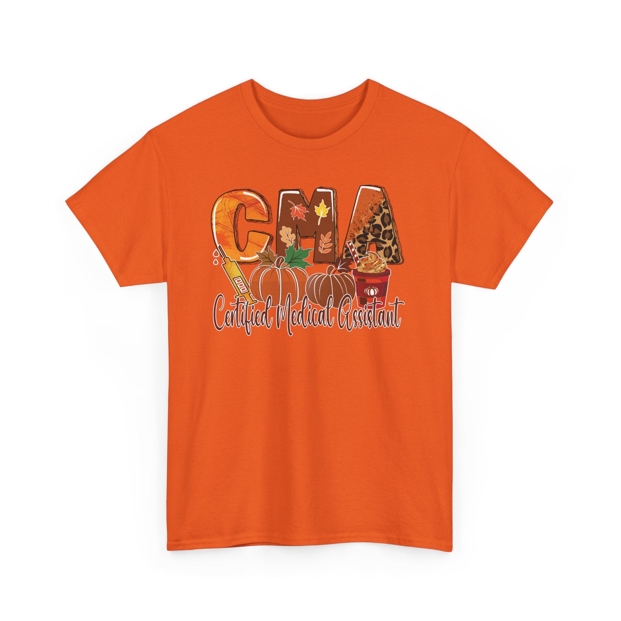 Fall-Themed Medical Assistant T-Shirt, CMA Unisex Tee, Cute Healthcare Apparel, Halloween Gift, Nurse Appreciation Day, Gift for CMA