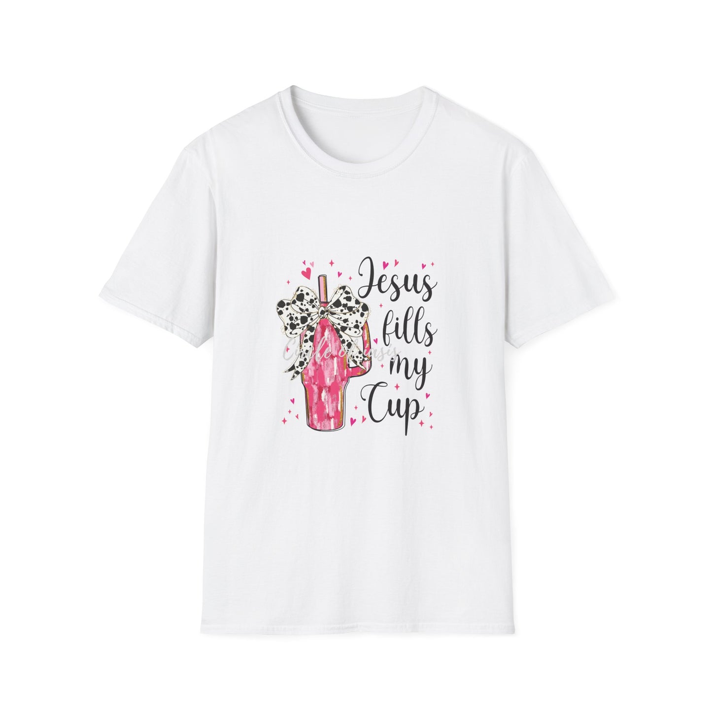 Jesus Fills My Cup T-Shirt, Christian Graphic Tee, Faith-Based Unisex Top, Inspirational Gift, Casual Christian Apparel