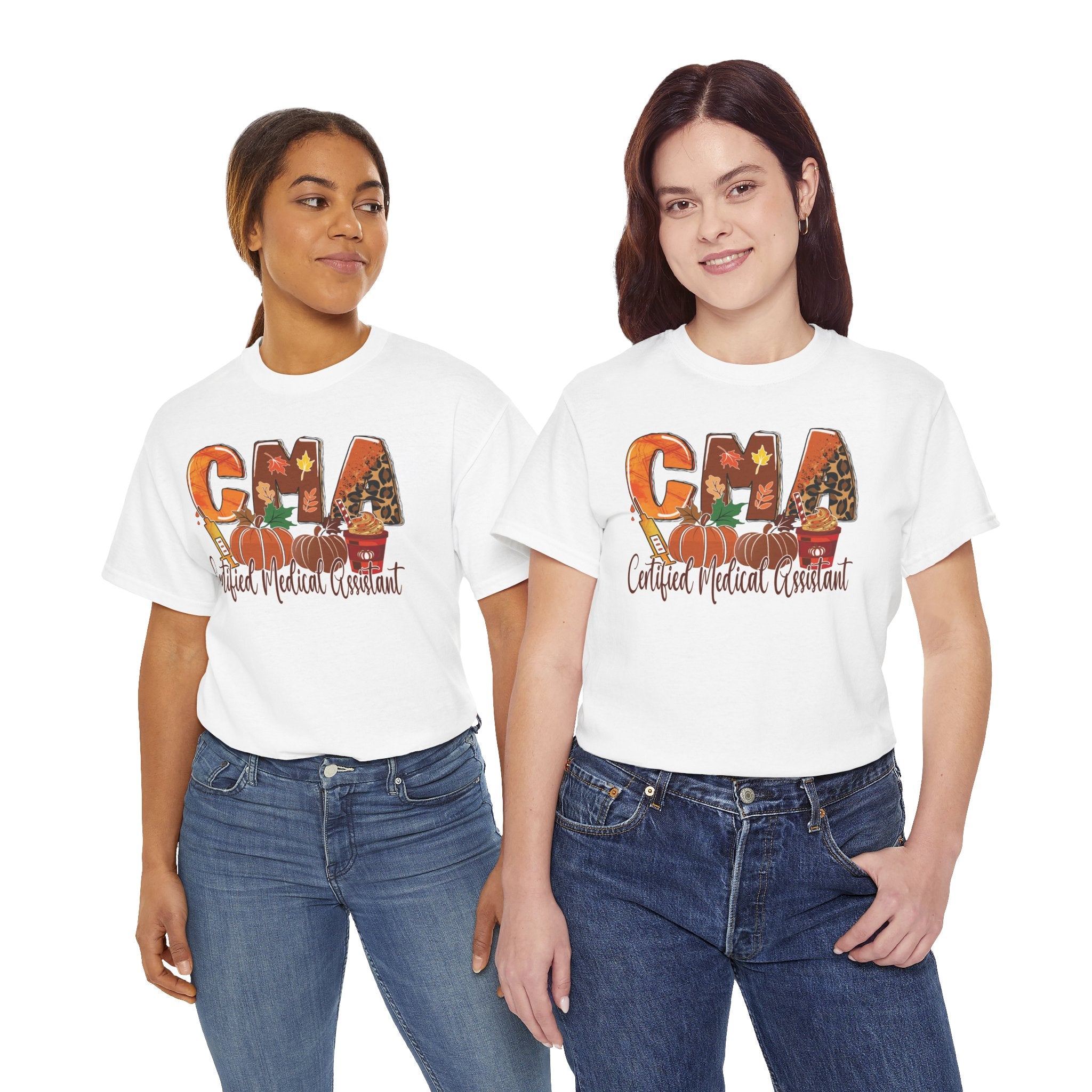 Fall-Themed Medical Assistant T-Shirt, CMA Unisex Tee, Cute Healthcare Apparel, Halloween Gift, Nurse Appreciation Day, Gift for CMA