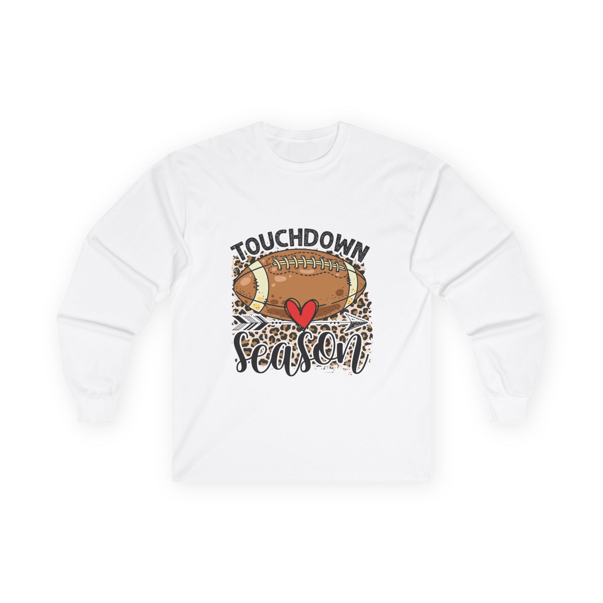 Touchdown Season Long Sleeve Tee | Unisex Football Shirt | Game Day Apparel | Fall Sportswear | Football Lover Gift | Cozy and Stylish