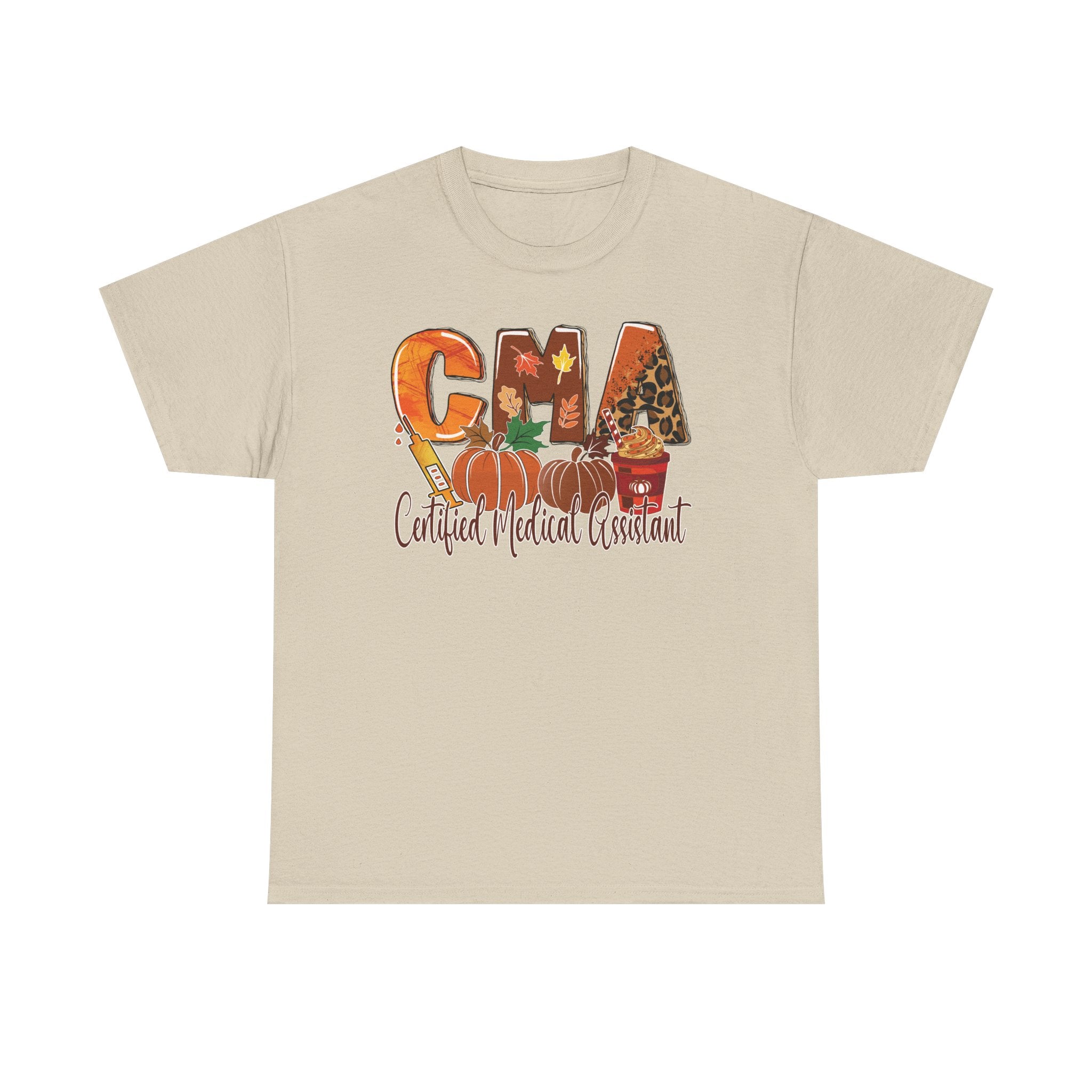Fall-Themed Medical Assistant T-Shirt, CMA Unisex Tee, Cute Healthcare Apparel, Halloween Gift, Nurse Appreciation Day, Gift for CMA