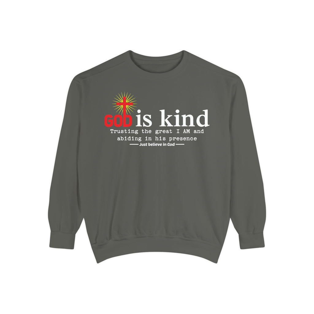 Inspirational Garment-Dyed Sweatshirt - Faith-Based Apparel, Cozy Sweatshirt, Gift for Religious Friends, Casual Comfort Wear, Unisex [...]