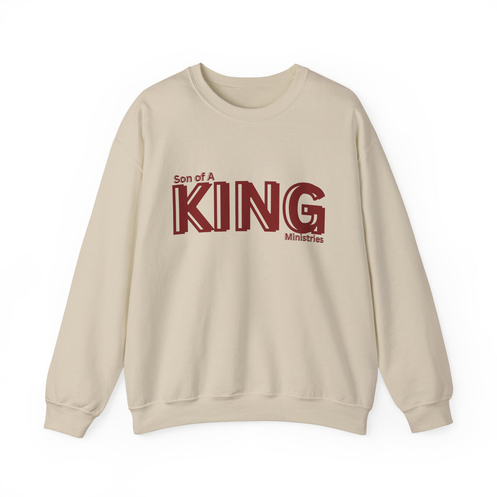 Son of a King Sweatshirt - Unisex Heavy Blend Crewneck, Faith Apparel, Christian Gift, Cozy Outfit, Inspirational Fashion