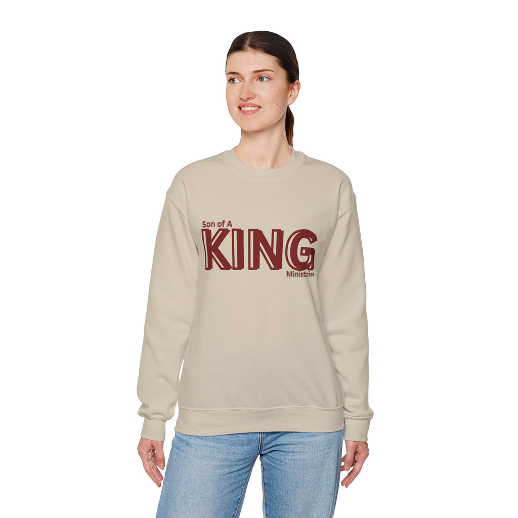 Son of a King Sweatshirt - Unisex Heavy Blend Crewneck, Faith Apparel, Christian Gift, Cozy Outfit, Inspirational Fashion