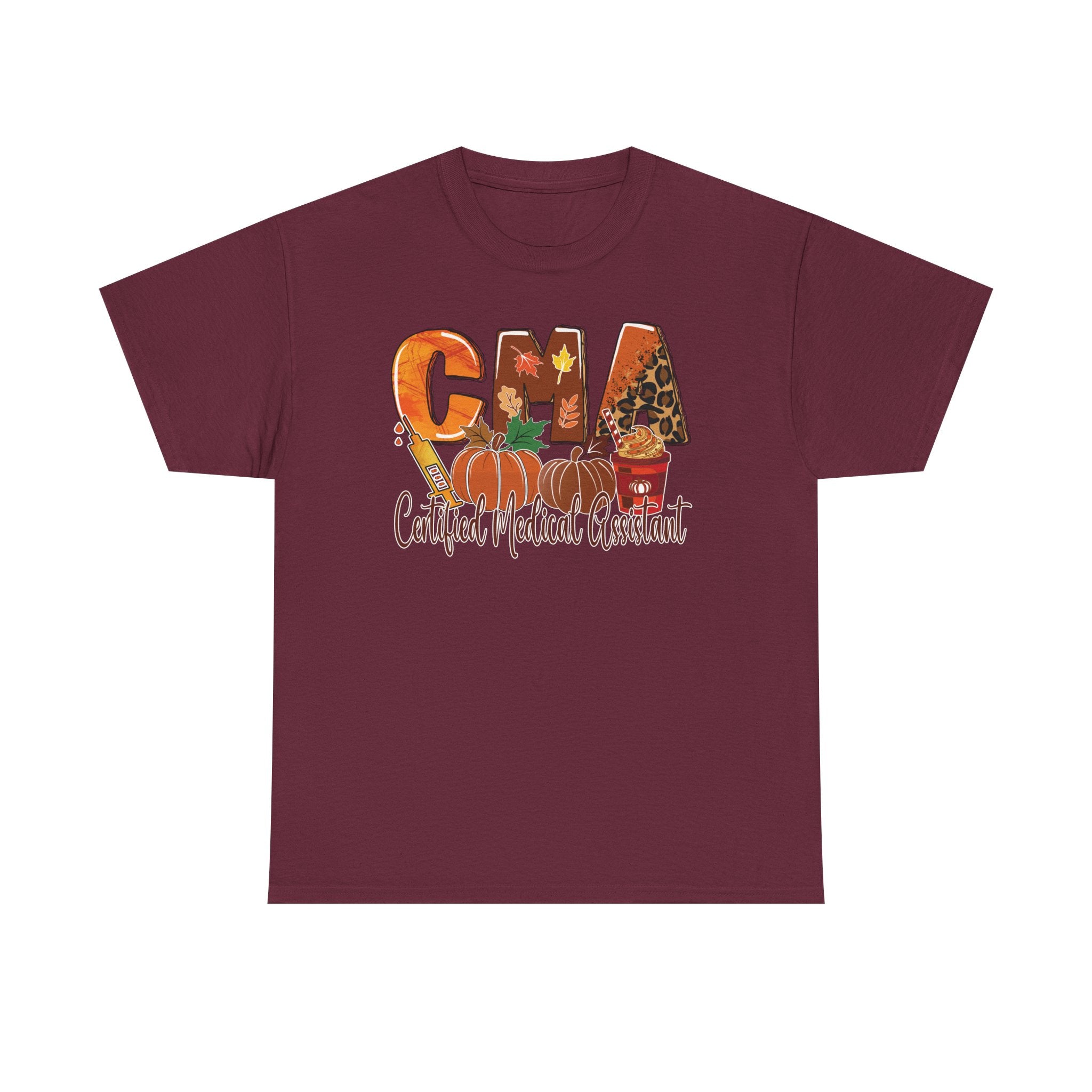 Fall-Themed Medical Assistant T-Shirt, CMA Unisex Tee, Cute Healthcare Apparel, Halloween Gift, Nurse Appreciation Day, Gift for CMA