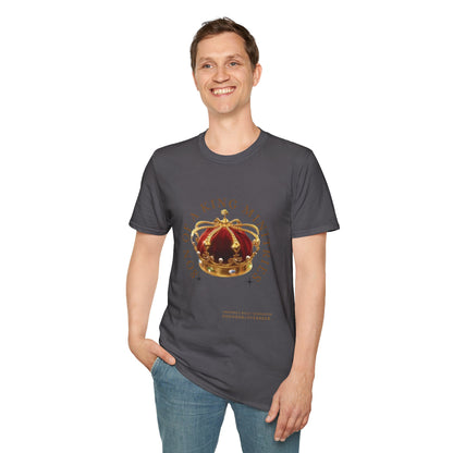 Son of A King Unisex Softstyle T-Shirt with Crown Design, Christian Apparel, Faith-Based Gift, Inspirational Tee, Spiritual Wear