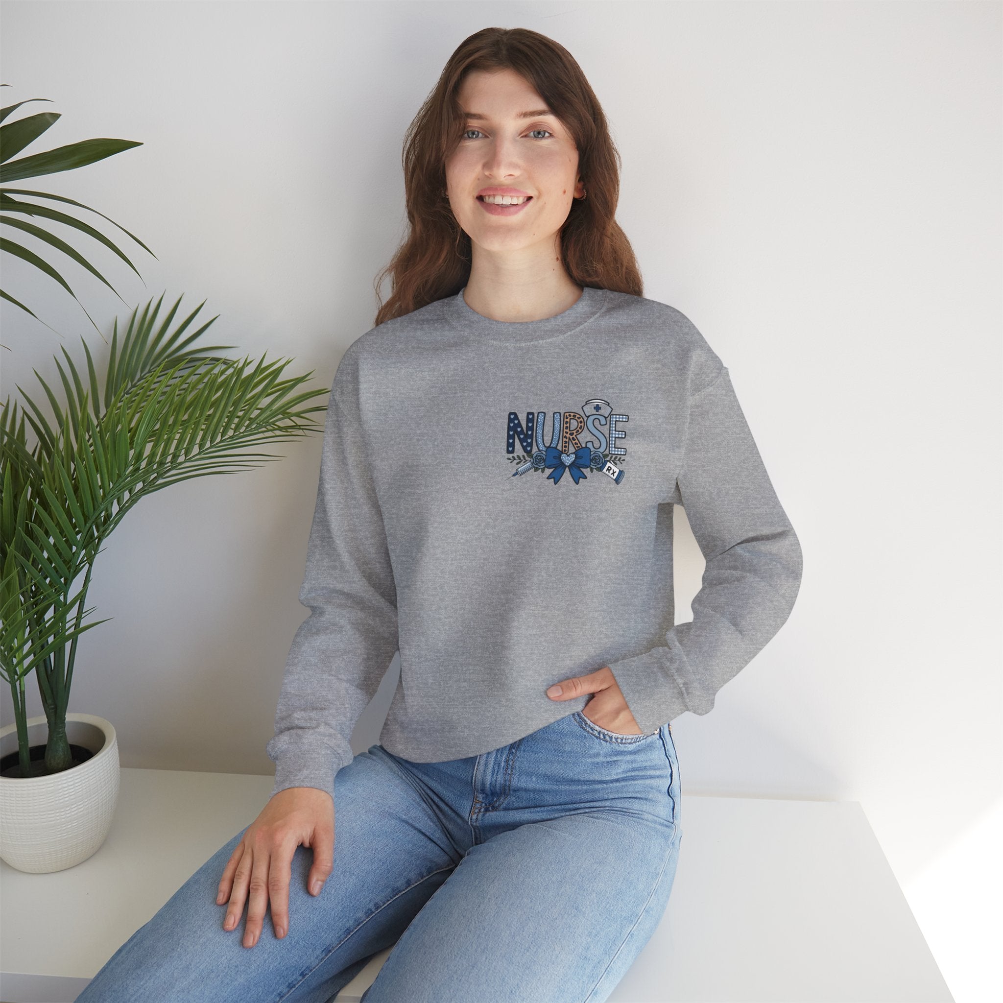 Nurse Appreciation Crewneck Sweatshirt | Cozy Gift for Healthcare Workers, Perfect for Birthdays, Nurses Week, Holidays